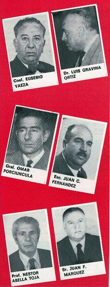 Dirigentes históricos de OFI; relevantes en el inicio de la organización