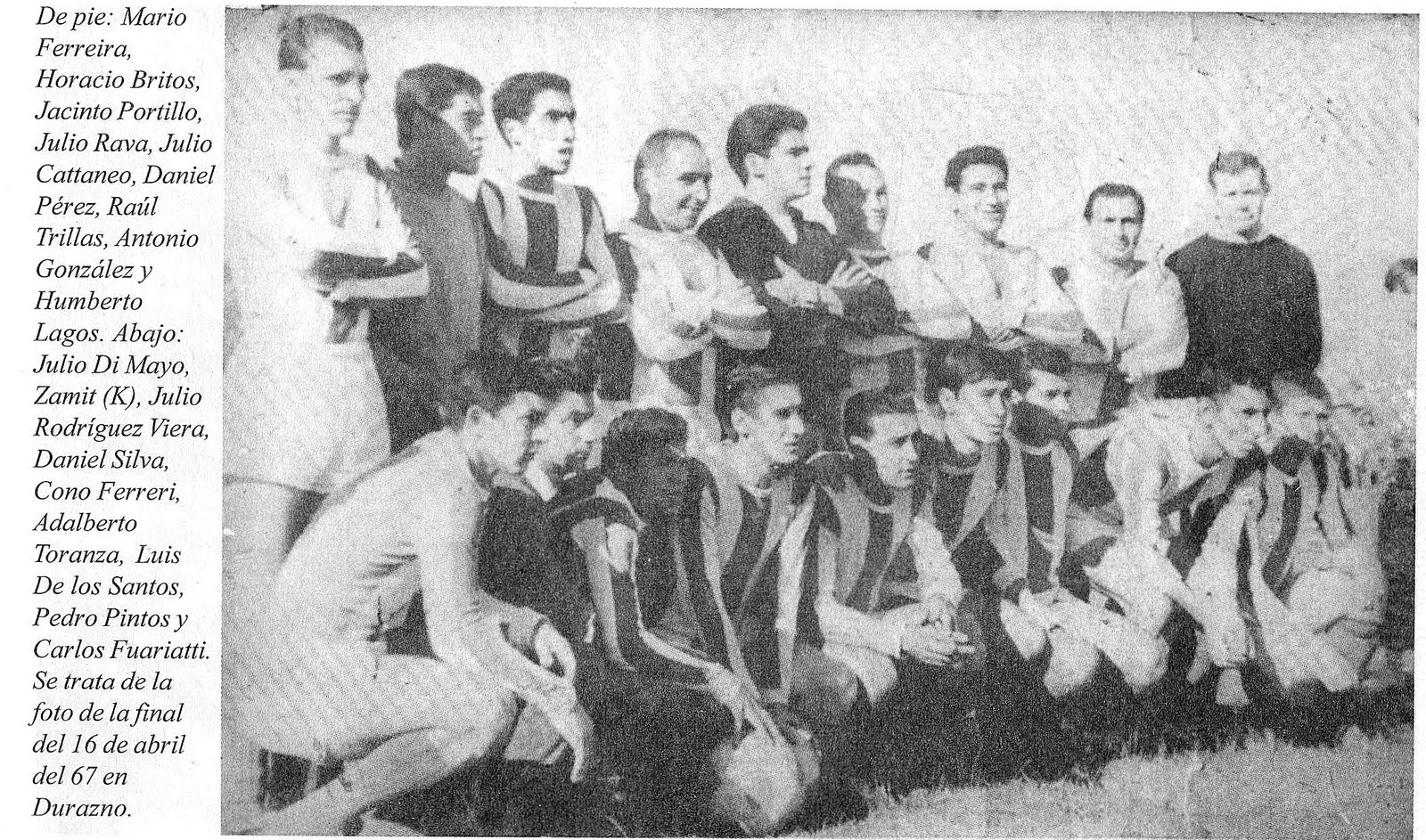 Foto: Fútbol Florida, se trata del encuentro disputado en Durazno donde la albirroja logró el Campeonato del Interior.