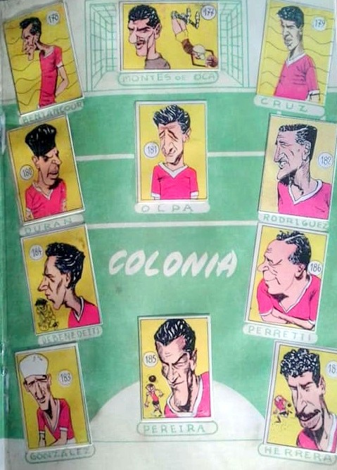 Álbum de figuritas con los campeones colonienses